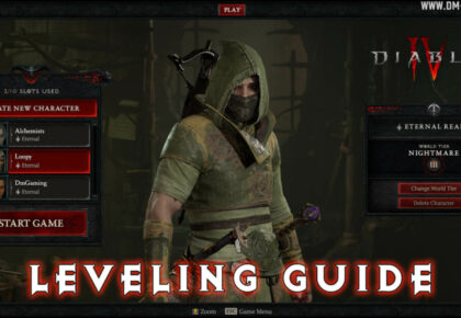Expérience et prise de niveau Diablo 4