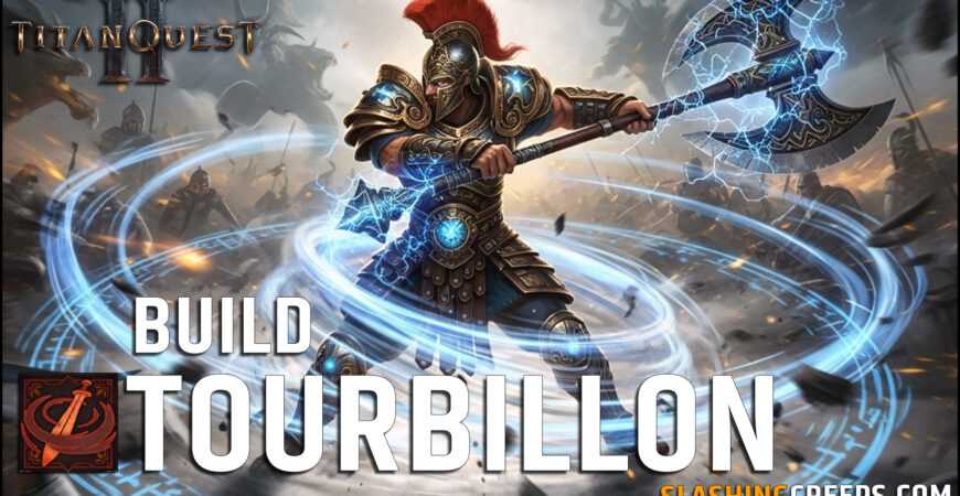 Build Tourbillon Titan Quest 2, Warfare Rogue pour détruire les monstres et boss 45 en tournant