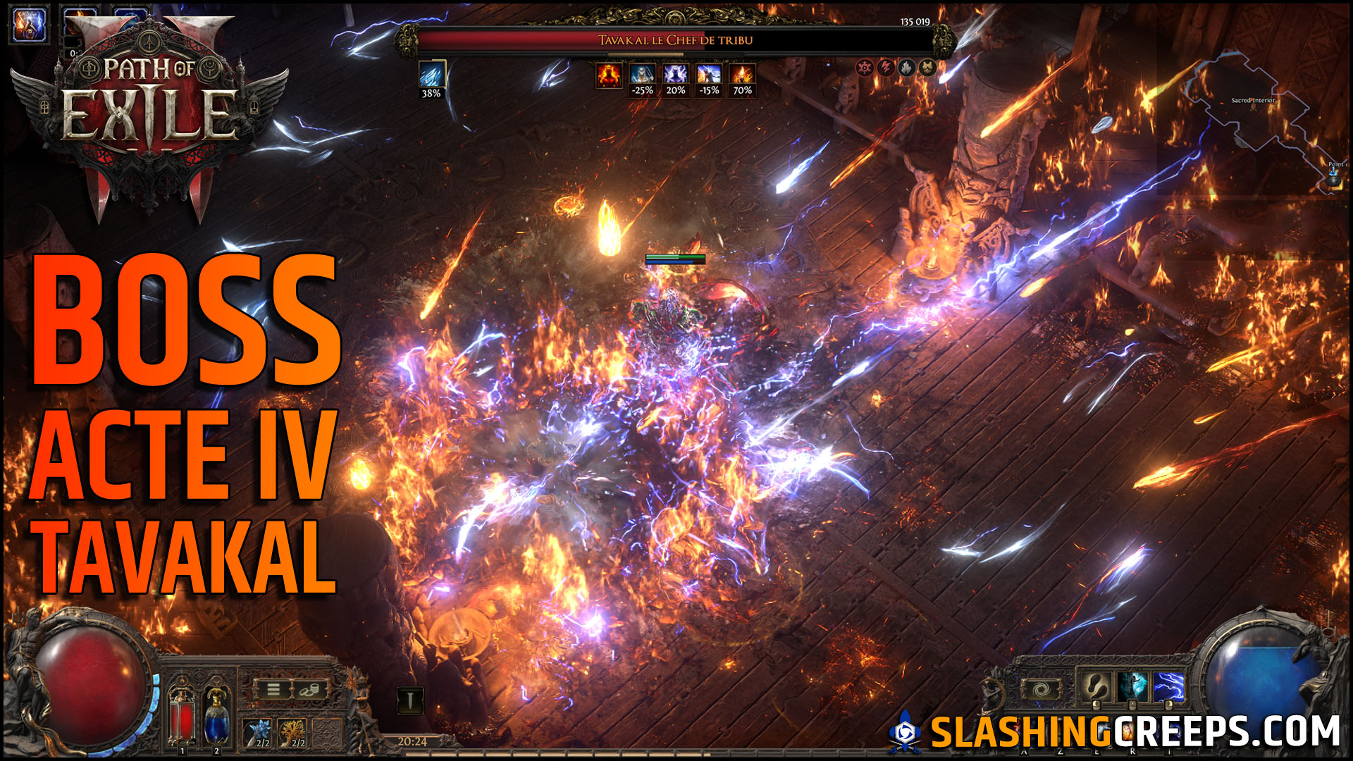 Gameplay Boss Acte 4 Path of Exile 2 Tavakal (attention spoilers)