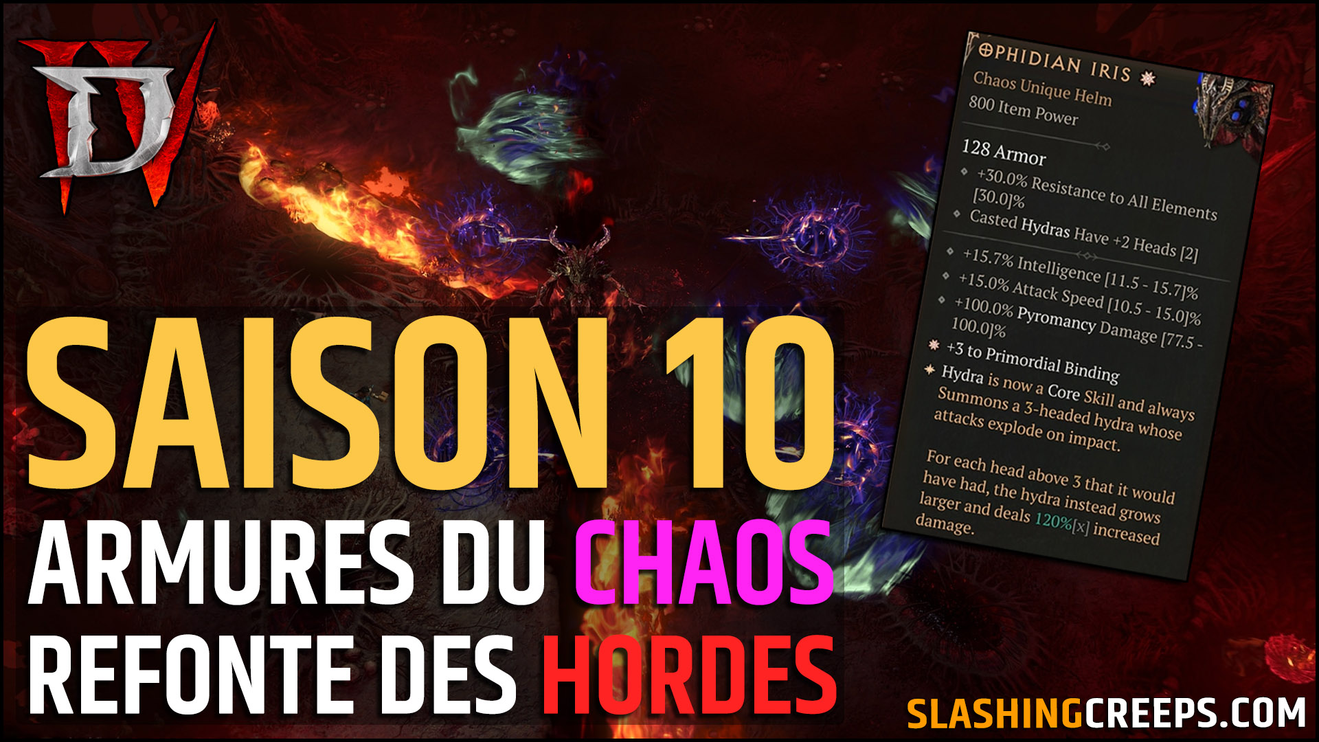 Saison 10 Diablo 4 PTR, les incroyables armures de chaos et refonte de la horde