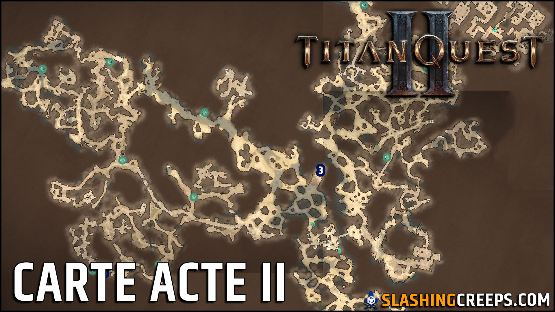 Carte Acte 2 Titan Quest 2 map