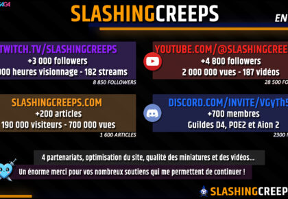 SlashingCreeps en 2025 puis 2026