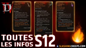 SAISON 12 DIABLO 4 ET PATCH 2.6 PTR, toutes les infos