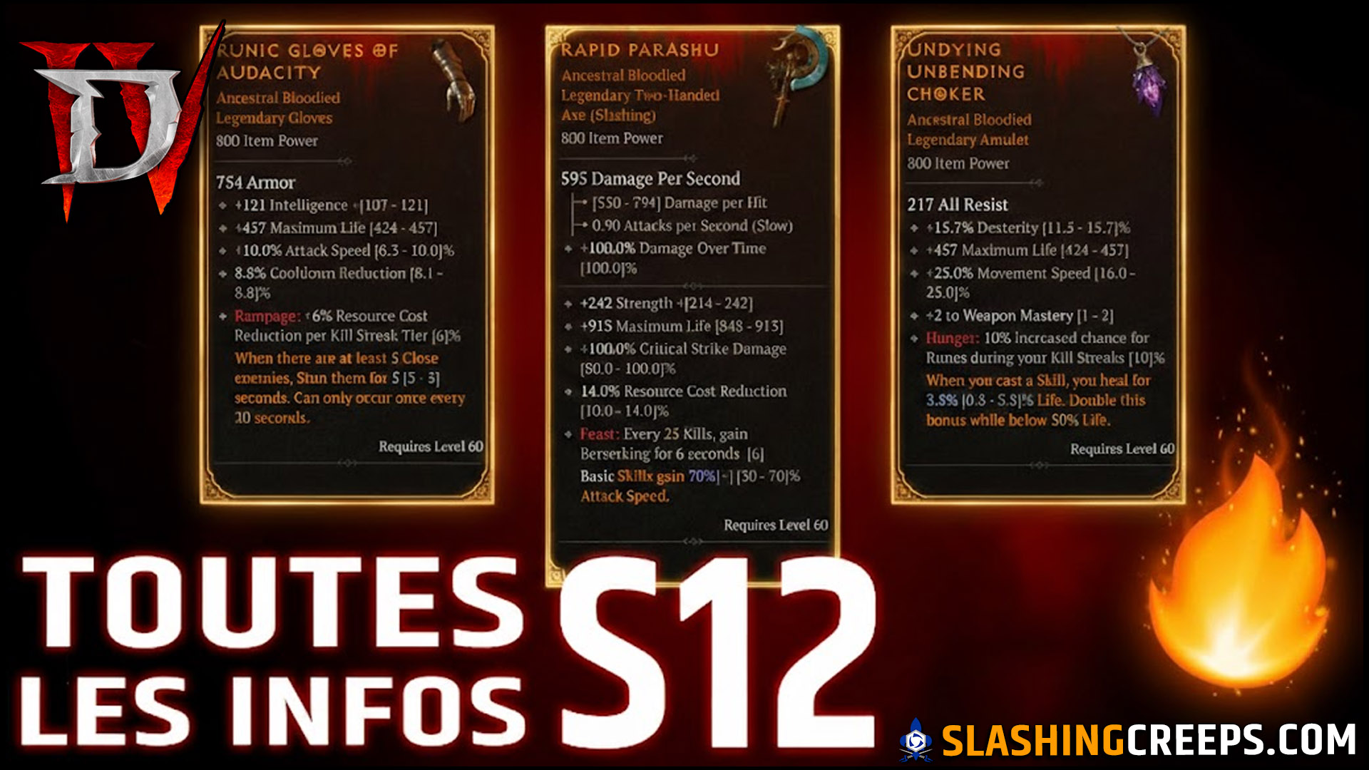 SAISON 12 DIABLO 4 ET PATCH 2.6 PTR, toutes les infos