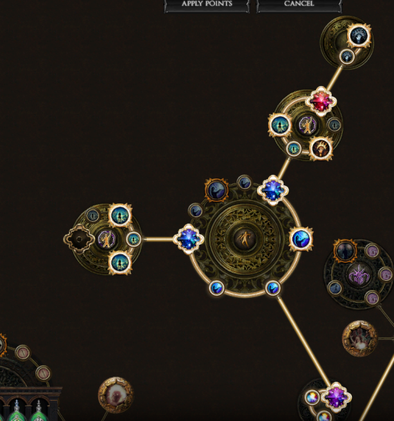 arbre jewel path of exile cluster