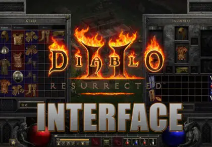 Diablo 2 Resurrected interface PNJ menu