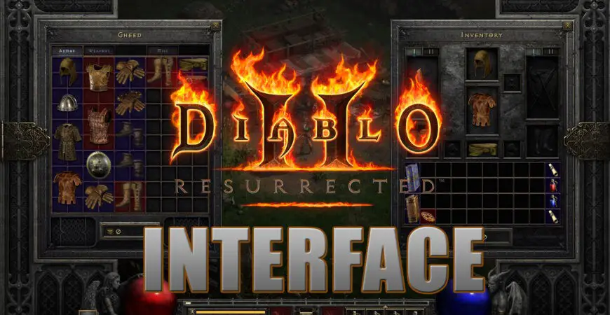 Diablo 2 Resurrected interface NPC menu
