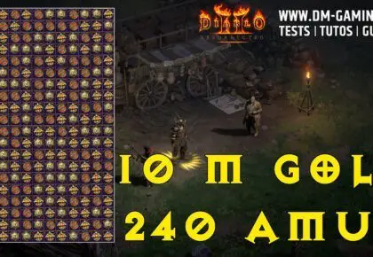 240 paris amulets 10 m gold Diablo 2