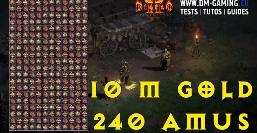 240 amulettes paris 10 m or Diablo 2