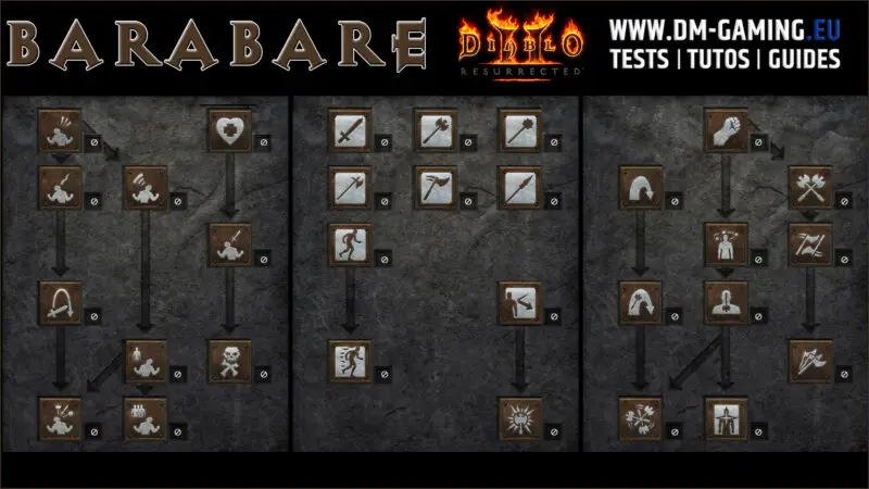Compétences du Barbare, le guide des meilleurs et builds Diablo 2 Resurrected