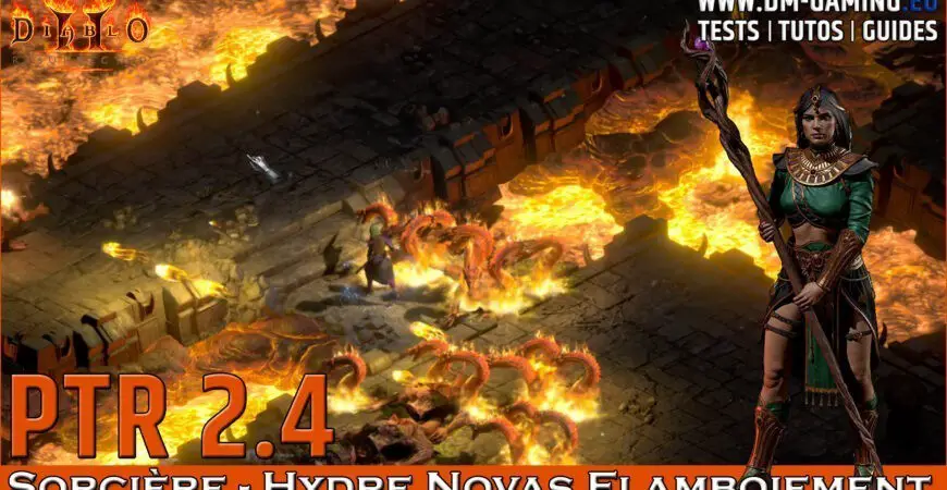 Sorcière PTR 2.4 Hydre Nova Flamboiement Diablo 2 Resurrected