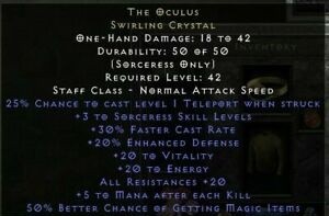 Occulus Diablo 2 Resurrected
