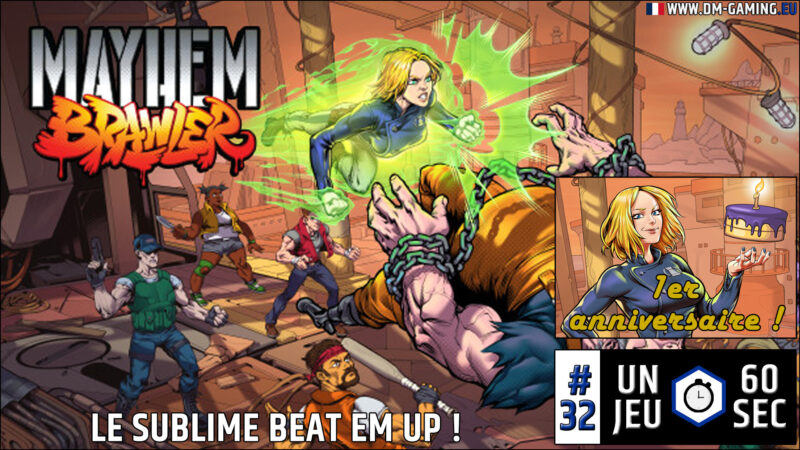 Mayhem Brawler fête son premier anniversaire, découvrez ce Beat Em Up en 60 secs