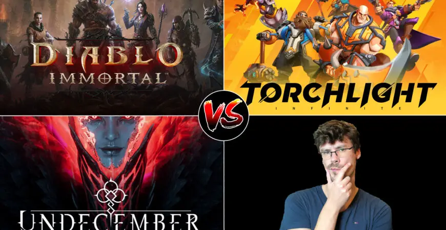 Diablo Immortal Torchlight Infinite Undecember what is the best hack and slash free to play on mobile and pc