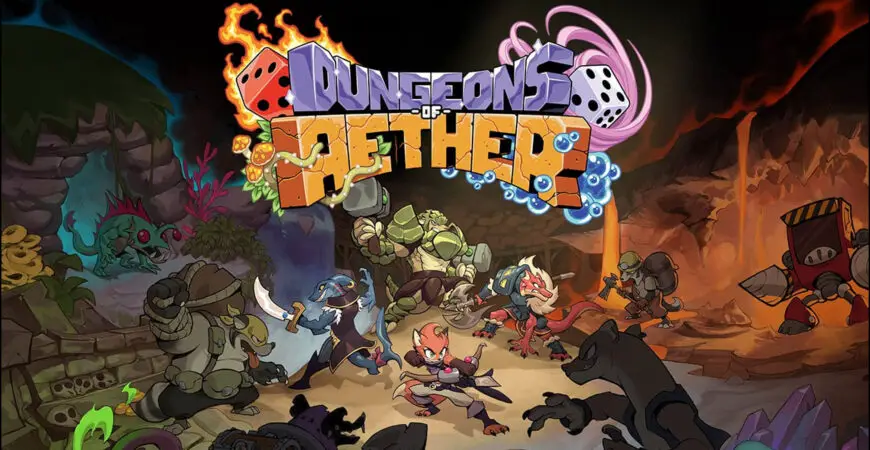 Dungeons of Aether, the sublime roguelite dice strategy