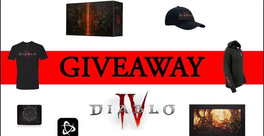 Giveaway Diablo 4, an ultimate edition, cd key, t shirt, goodies and more