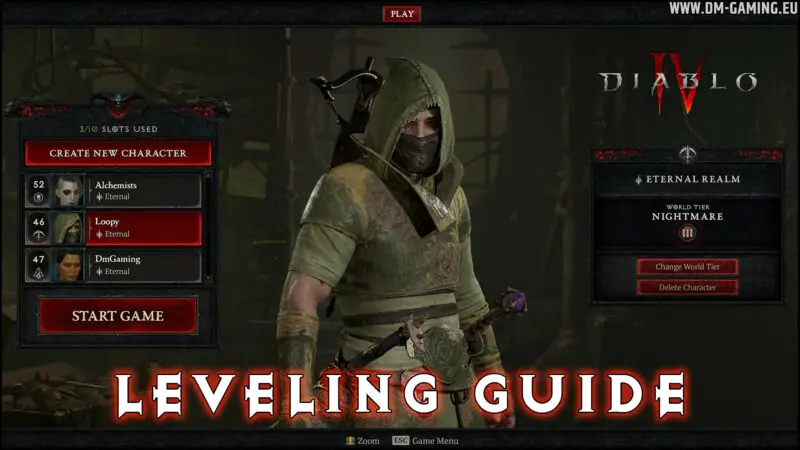 Leveling Guide Diablo 4