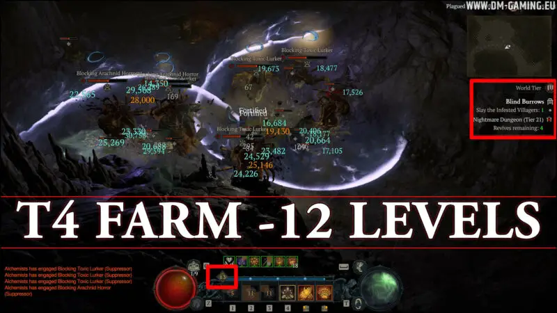 Best Diablo 4 Druid Endgame Build, to easily farm in Tier 4 Torment with 12 level difference
