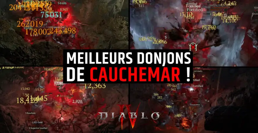 Meilleurs Donjons de Cauchemar Diablo 4