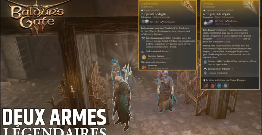 Armes Légendaires Baldur's Gate 3, Nyrulna et Markoheshkir