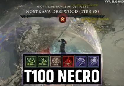 Build Tiers 100 Nécromancien Diablo 4