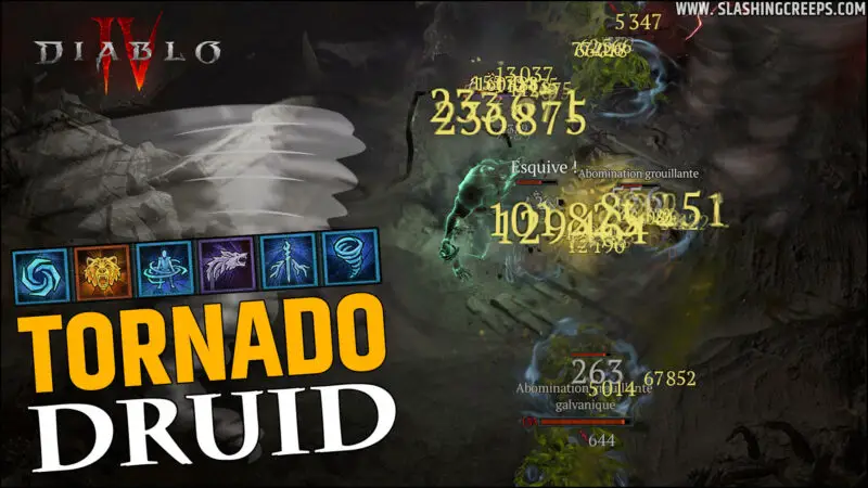 Build Druid Tornado Diablo 4 endgame, for the last nightmare levels with the wolf
