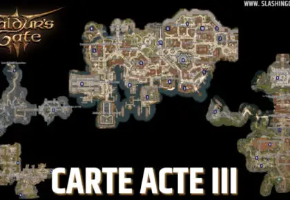 Carte Acte 3 Baldur’s Gate 3