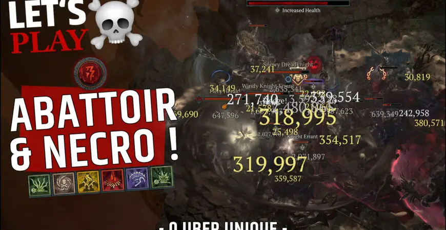 ZIr Slaughterhouse Necromancer Infinimist Diablo 4 Tiers 9 then Tiers 10 without uber unique 2