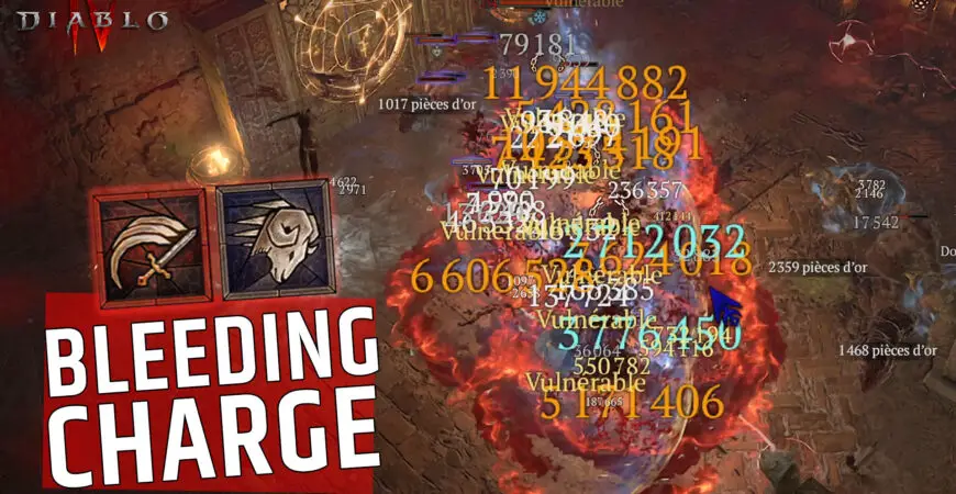 Best charge build Diablo 4 Season 3, the bleeding barbarian to destroy T100 and bosses without snapshots