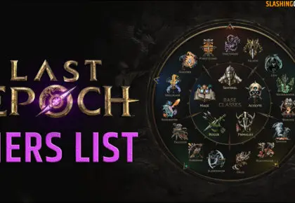 Tiers List Last Epoch 1.0