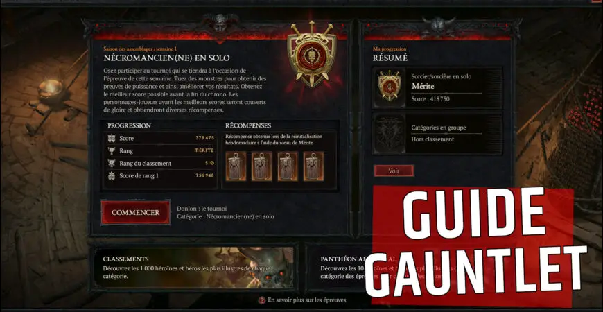 Guide Tournoi Gauntlet Epreuves Diablo 4