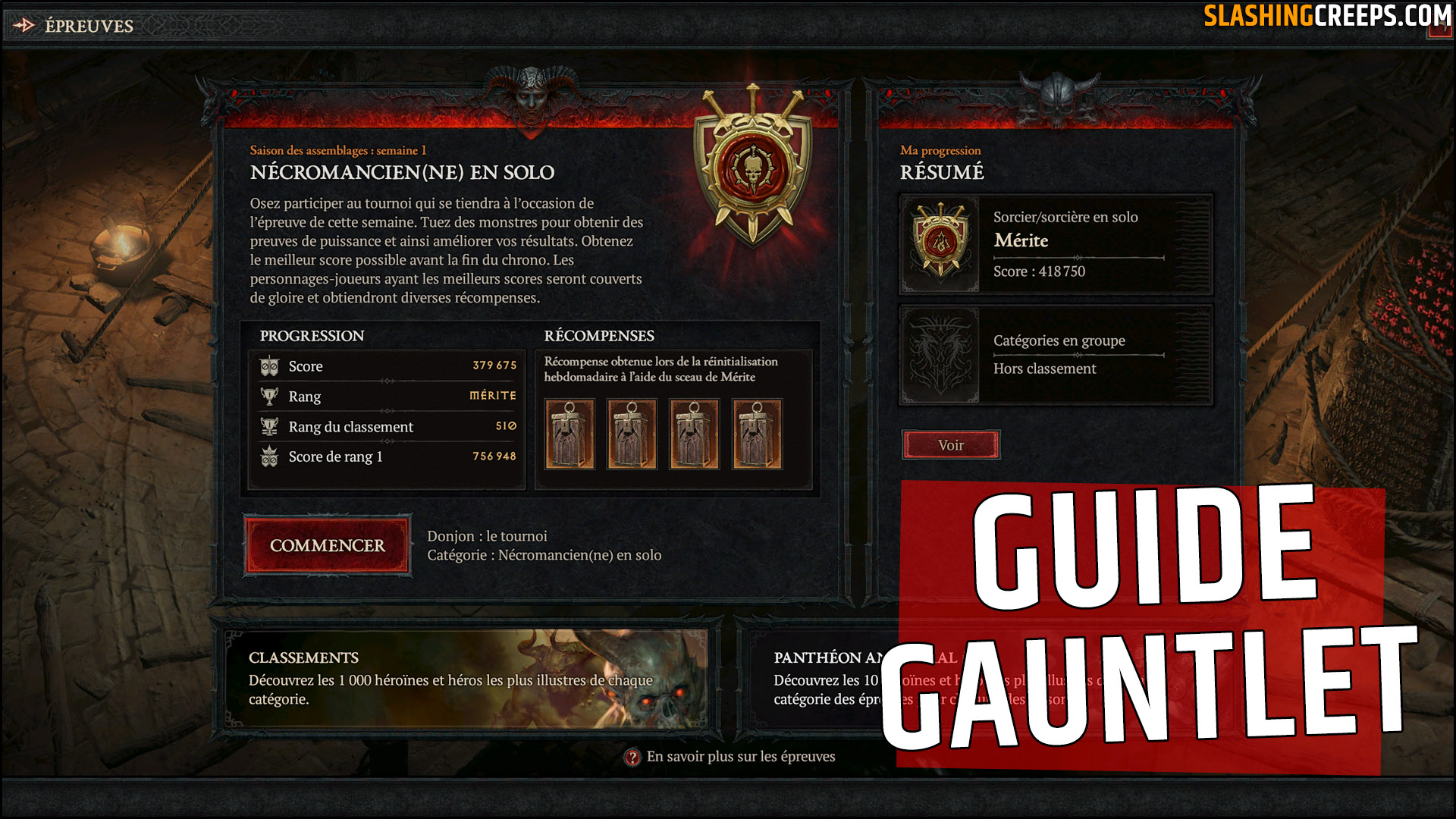 Guide Tournoi Gauntlet Epreuves Diablo 4