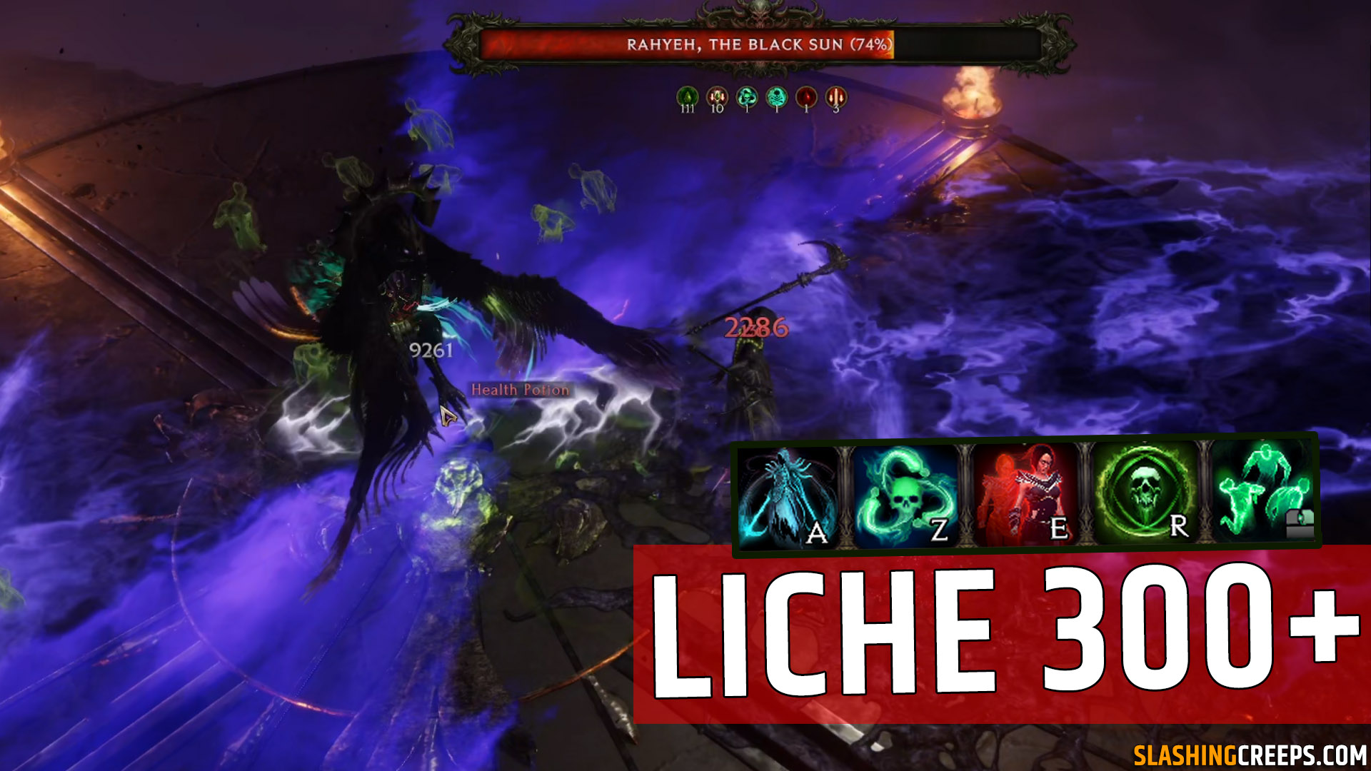 Build Reaper Lich Last Epoch endgame, permanent poison form in corruption 300 and above