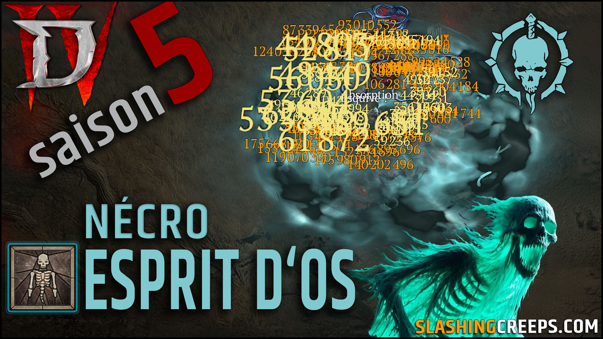 Build Nécromancien Esprit d'Os Accablement Saison 5 Diablo 4