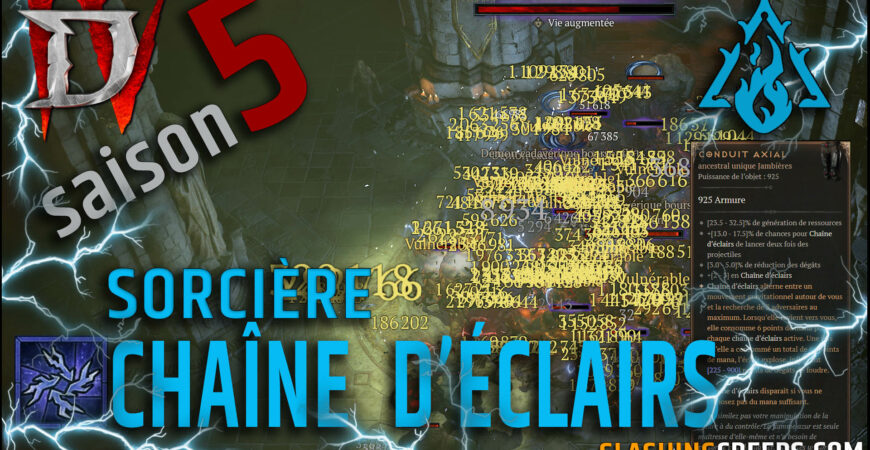 Build Sorcière Chaine d'Éclairs Saison 5 Diablo 4