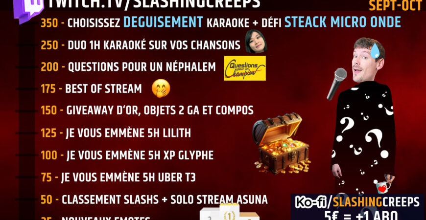 Subgoal octobre SlashingCreeps