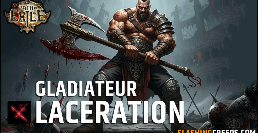 Build Gladiateur Lacération Path of Exile 3.26 Bleeding