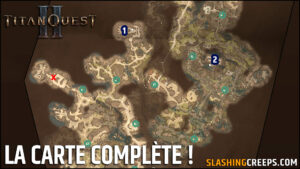 Carte Titan Quest 2, la carte complète de l'acte 1