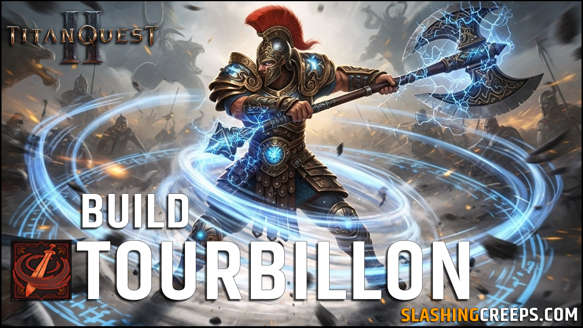 Build Tourbillon Titan Quest 2, Warfare Rogue pour détruire les monstres et boss 45 en tournant