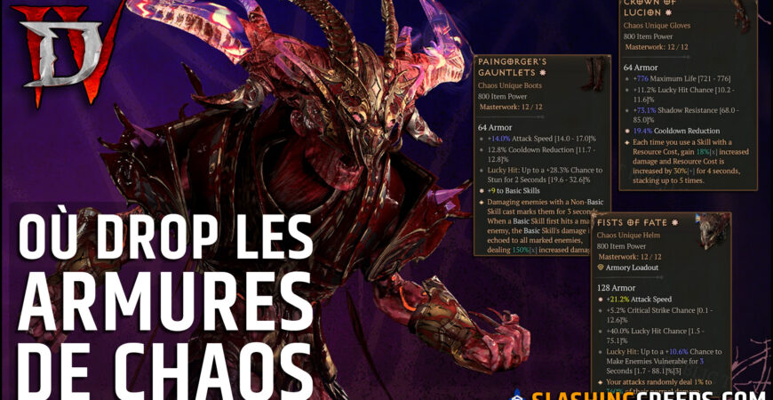 Farm armures de chaos Dialbo 4 Saison 10, comment les drops
