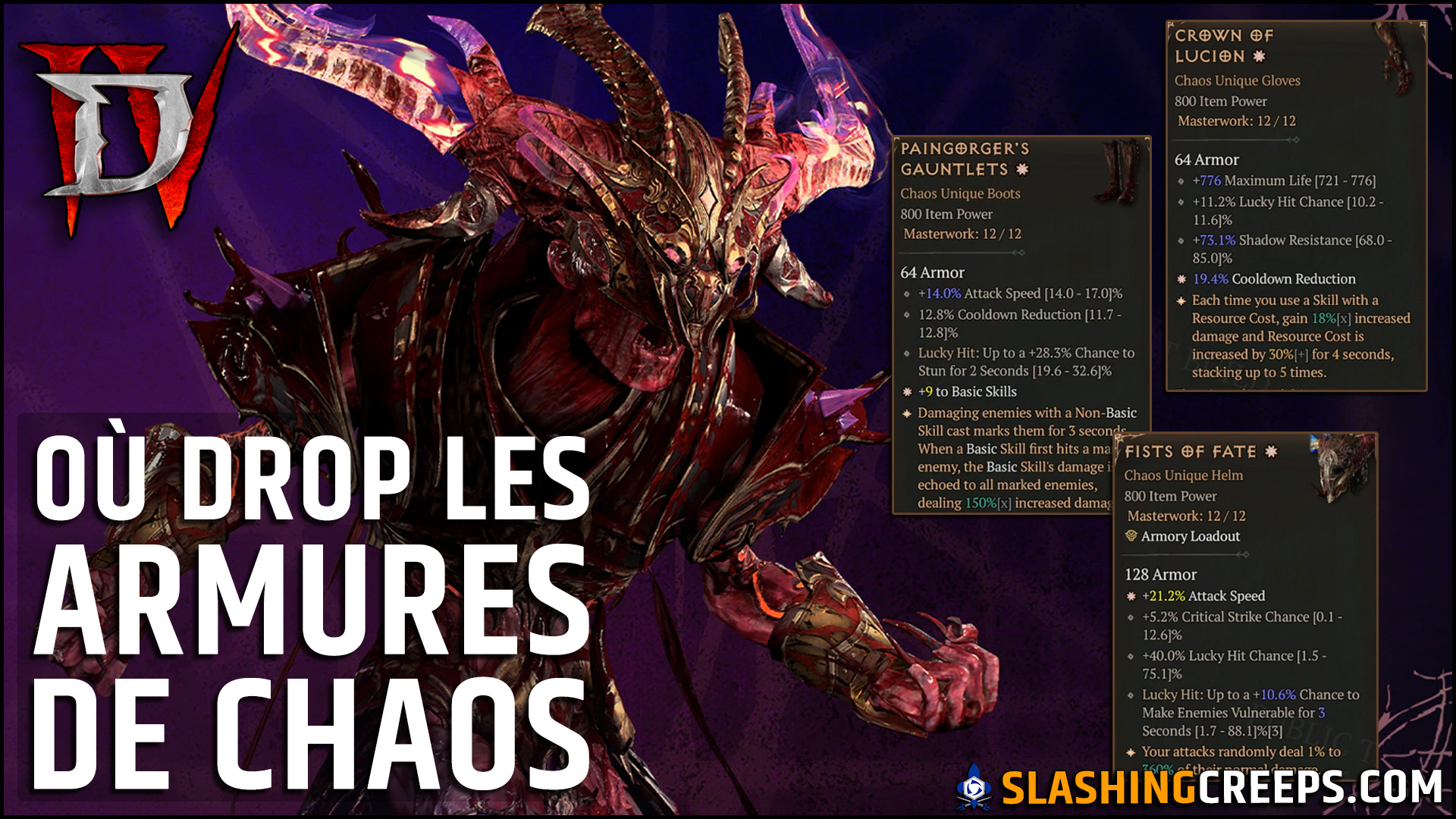Farm armures de chaos Dialbo 4 Saison 10, comment les drops