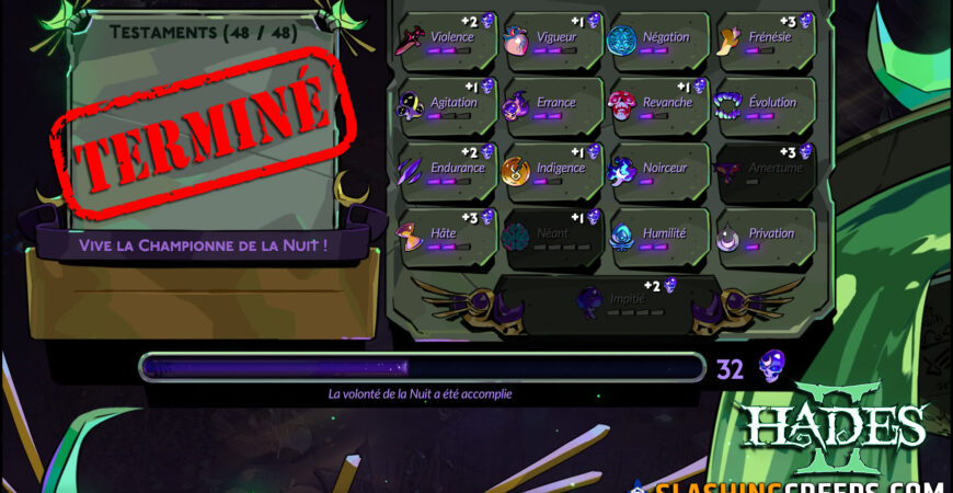 Guide des armes et testaments Hades 2