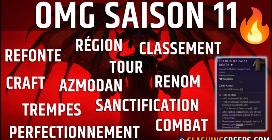FEU DE CAMP DIABLO 4 SAISON 11 PATCH 2.5, les PLUS GROS changements du jeu