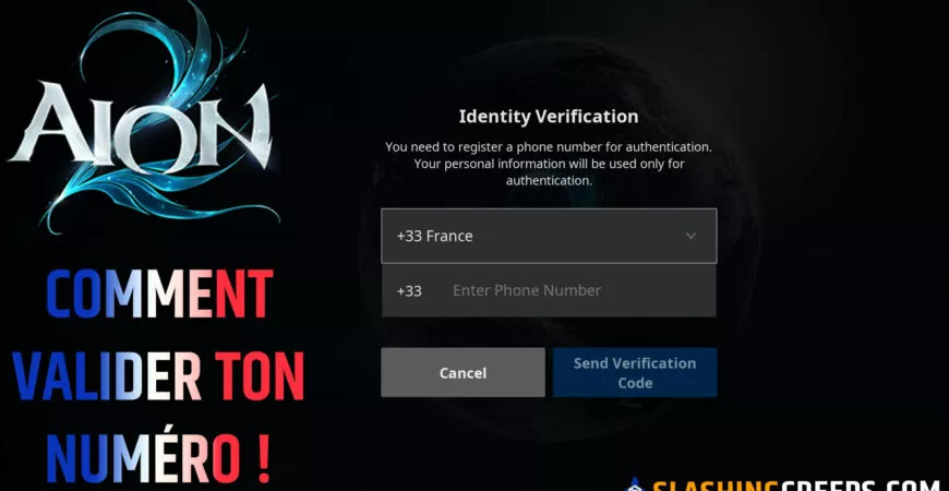 Comment valider la double authentification Aion 2 avec un numéro de téléphone français
