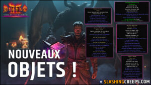 NOUVEAUX OBJETS D2R REIGN OF THE WARLOCK, craft charme brisé, uber joyaux, set démoniste et uniques !