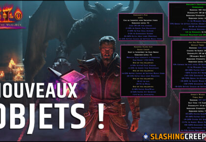 Nouveaux objets D2R Reign of the Warlock