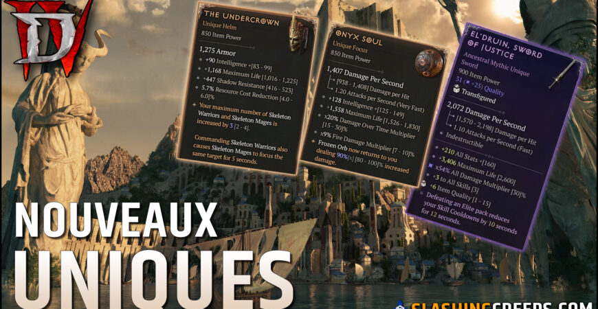 NOUVEAUX UNIQUES ET MYTHIQUE DIABLO 4 LORD OF HATRED, la puissance de l'épée El'Druin