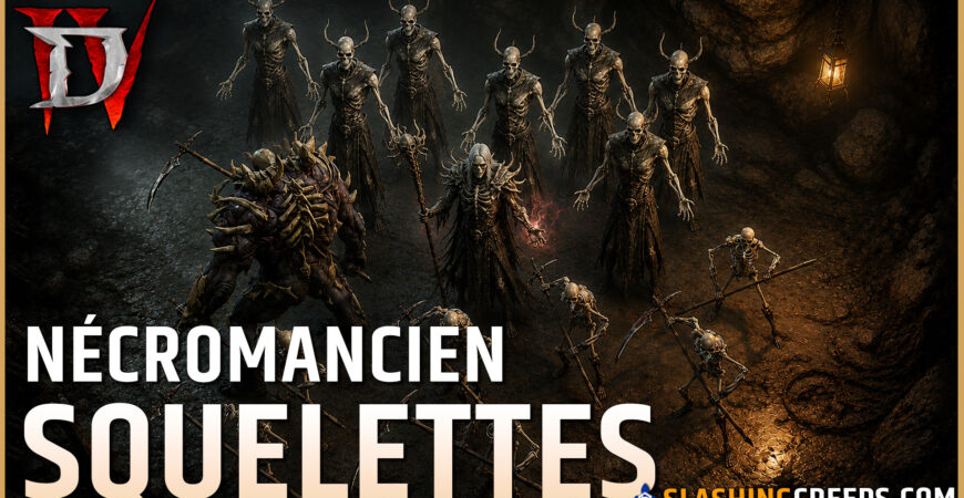 BUILD NÉCROMANCIEN SQUELETTES DIABLO 4 SAISON 13 ET 14, plein d'invocs en fosse 115