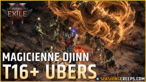 BUILD DJINN MAGICIENNE VARASTHA PATH OF EXILE 2, pour détruire le endgame des maps T16 et ubers boss