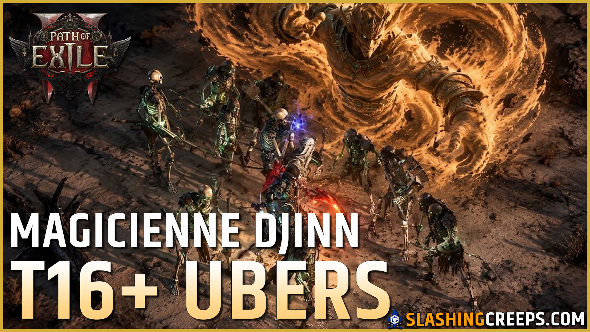 BUILD DJINN MAGICIENNE VARASTHA PATH OF EXILE 2, pour détruire le endgame des maps T16 et ubers boss